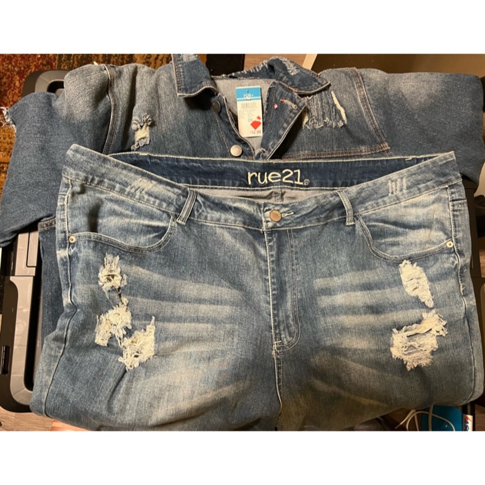 Rue 21 Jeans and Jean Jacket Combo